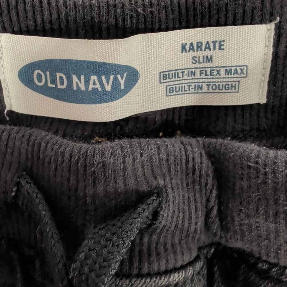 Boys Old Navy Karate Slim Jeans XL husky distressed Black